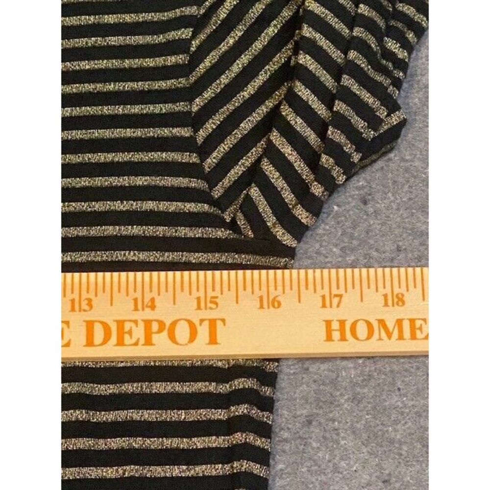 LAUREN RALPH LAUREN women‎ tops sz small BLACK & GOLD  black label LONG SLEEVE - Picture 6 of 6